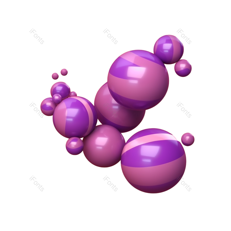 618图片,立体元素,金属质感PNG,活动装饰免抠素材